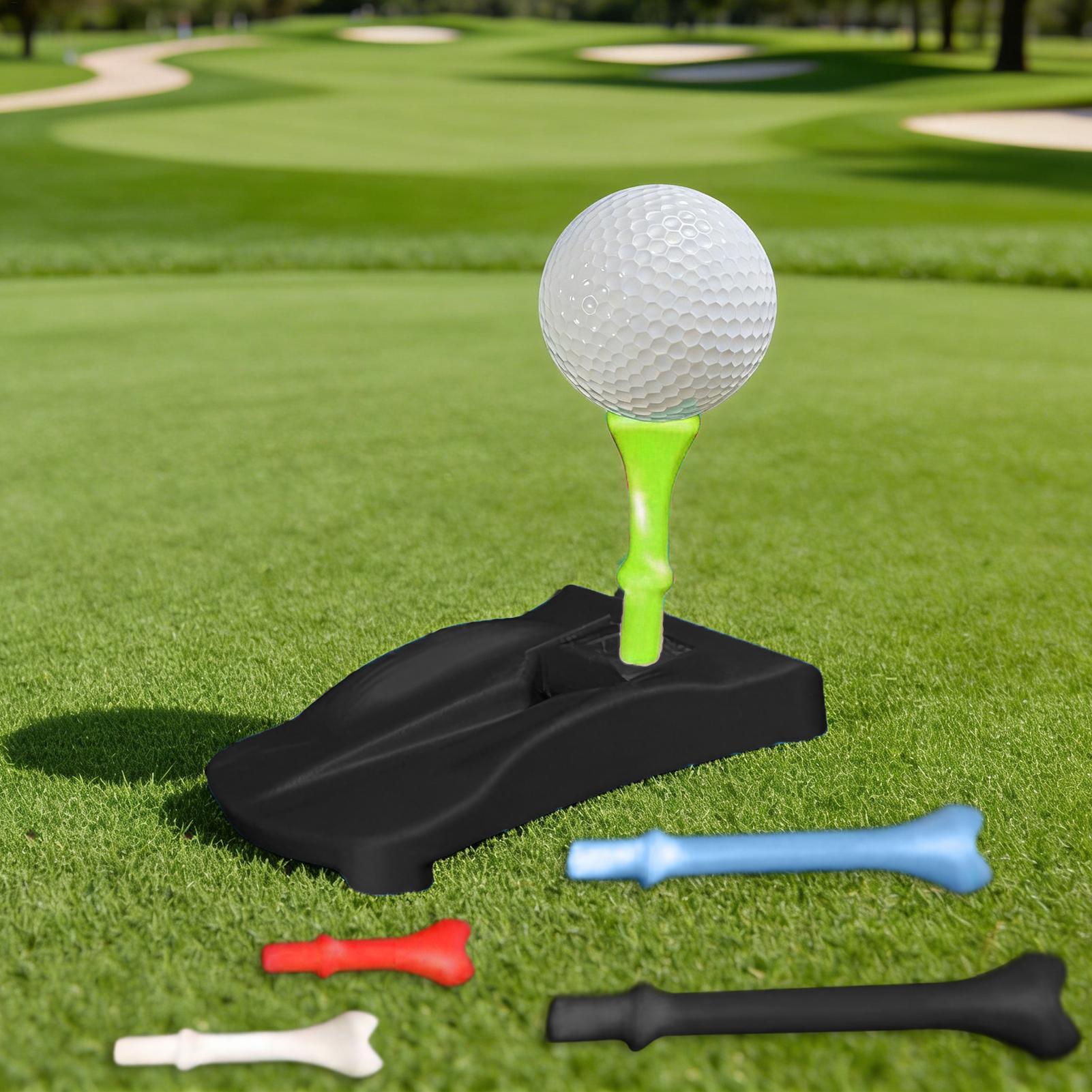 Golf Putting Mat - Golf Turf Base Holder with 5