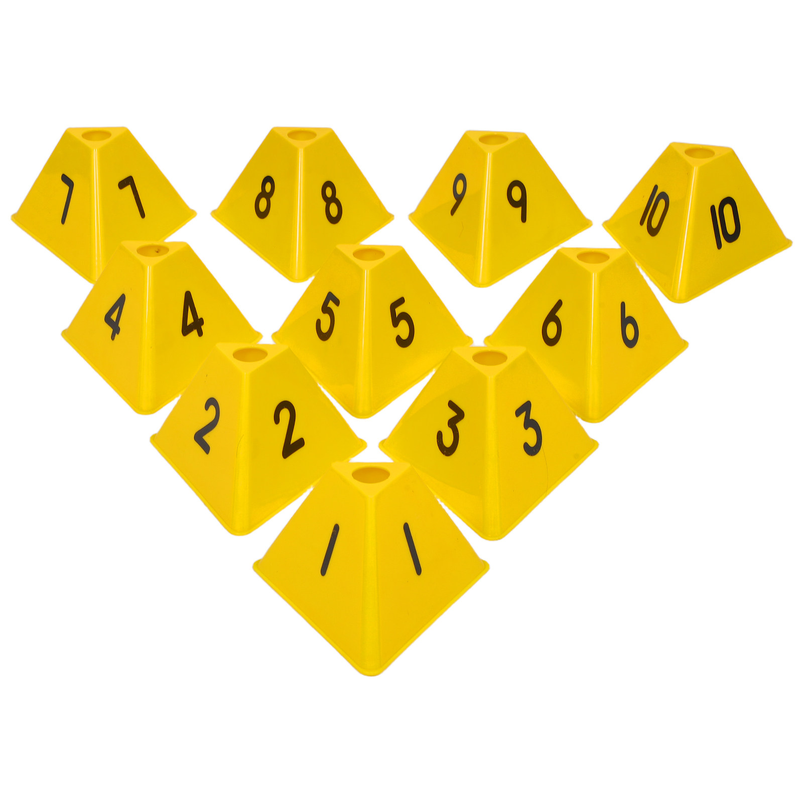 Sports Equipment Training - 10Pcs Football Training Marker Cones Numbered