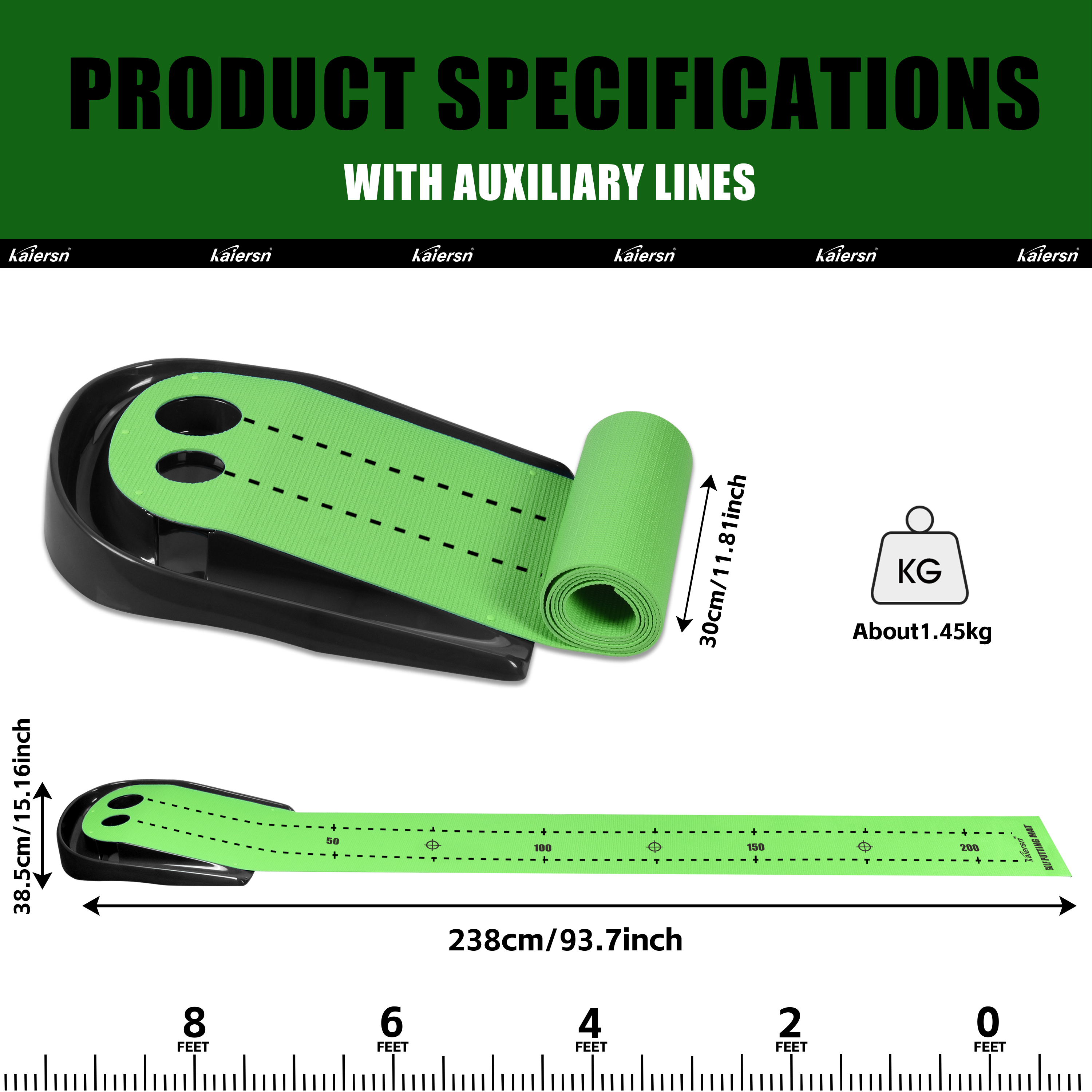 Auto Ball Return Putting Green - Golf Putting Mat recensie en prijs