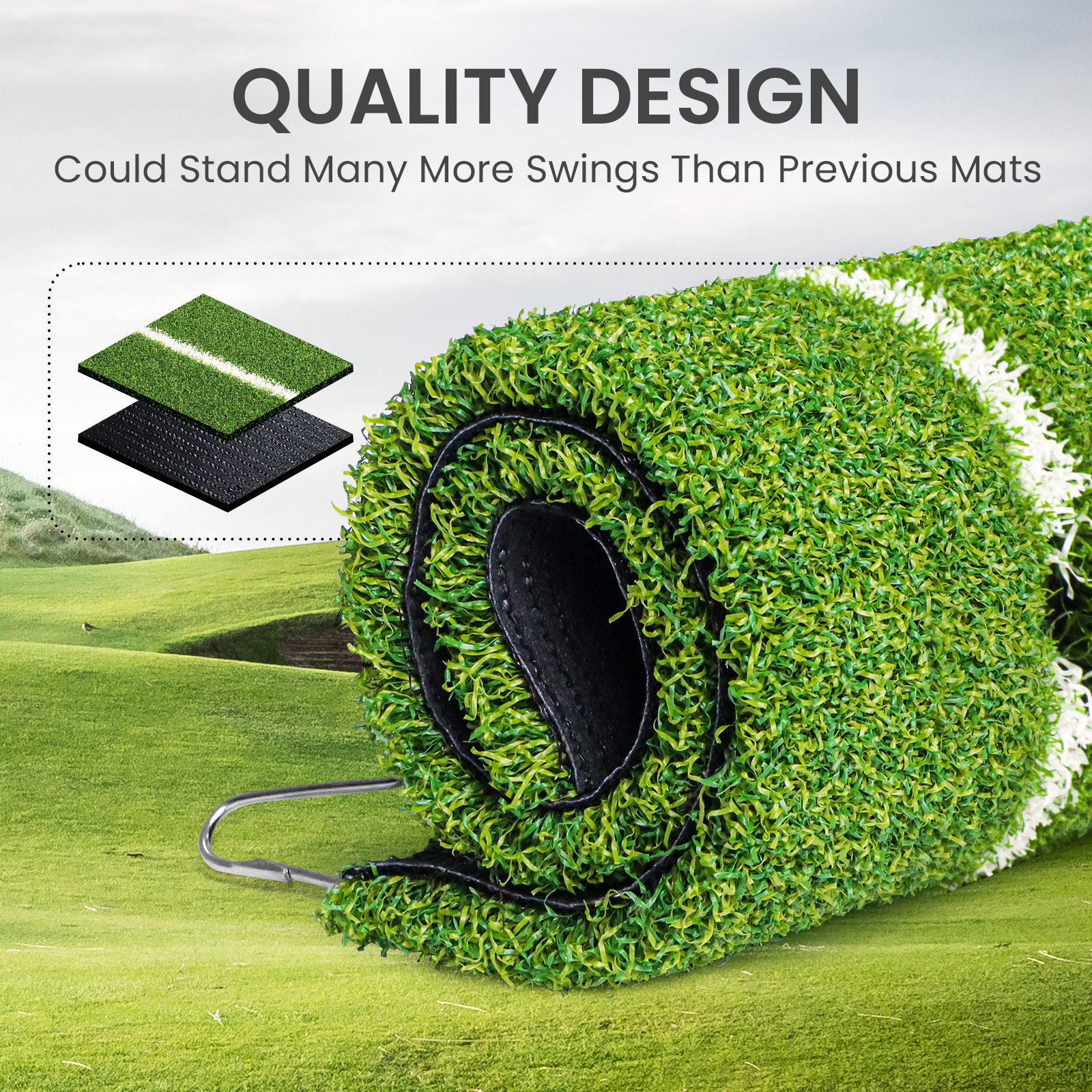 Golf Hitting Mat with Alignmen - Golf Putting Mat recensie en prijs