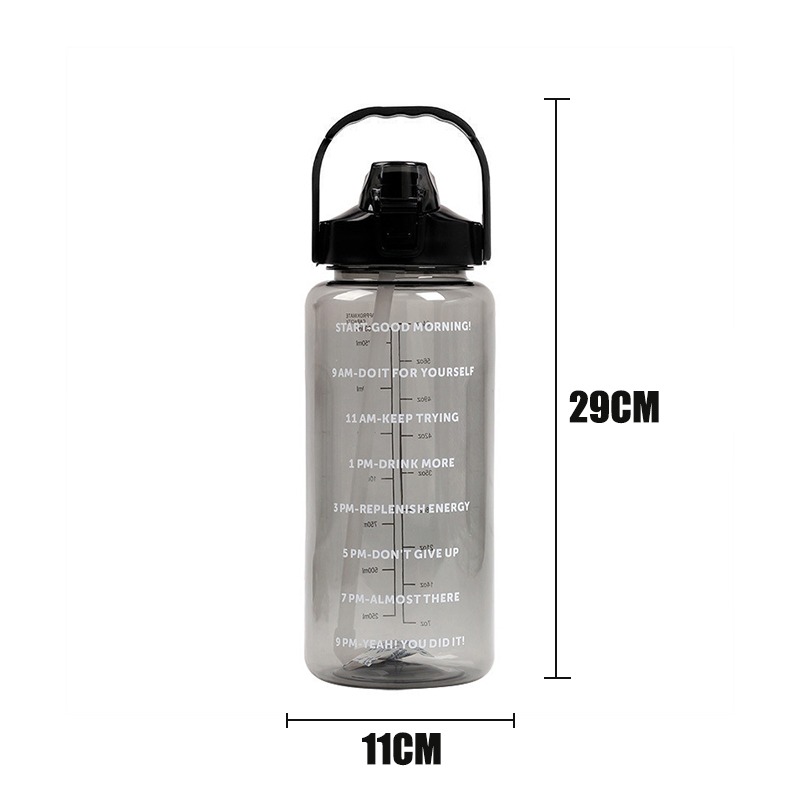 2 Liters Straw Plastic Water B - Sports Equipment Names recensie en prijs