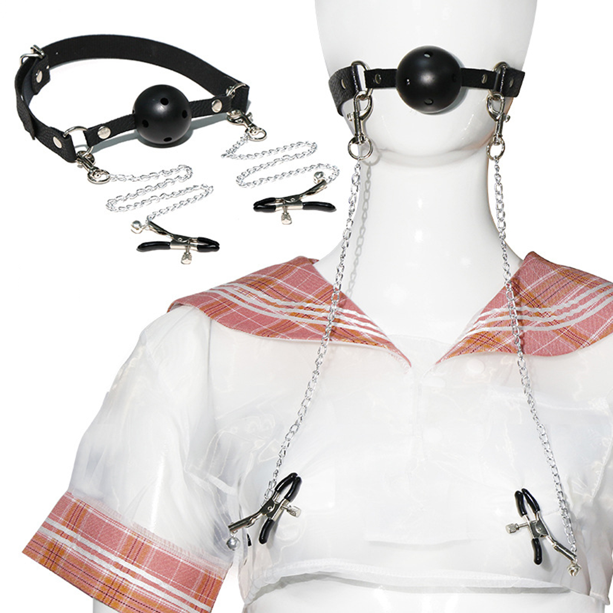 SM Mouth Gag Nipple Clamp BDSM - Bocce Ball Set recensie en prijs